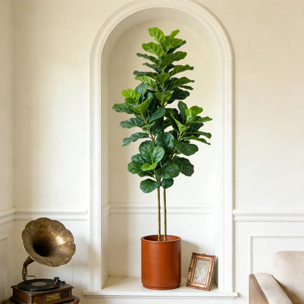 64/122cm Artificial Fiddle Fig - Fiddle Leaf Fig ulasan dan harga